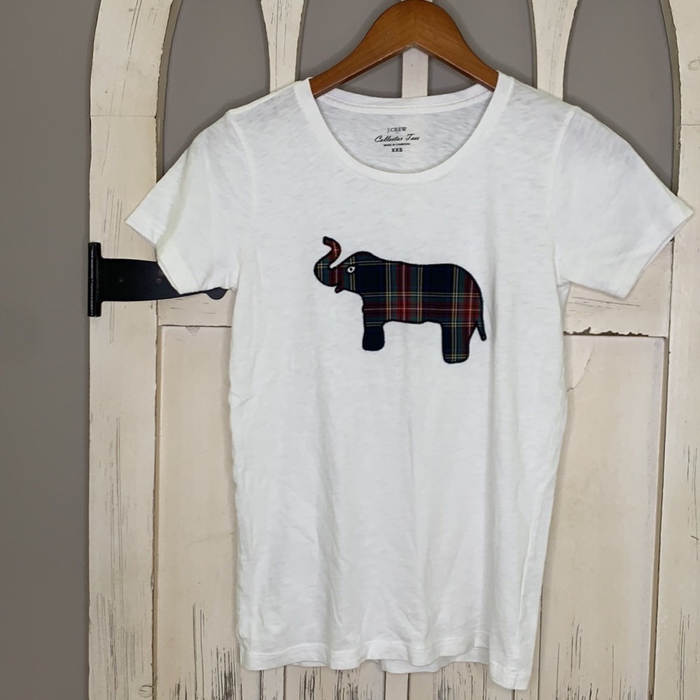J Crew plaid elephant tee - Picture 5 of 6